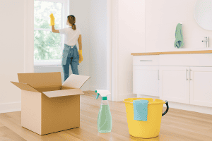 Bright and clean modern home interior during a move-in move-out cleaning service.